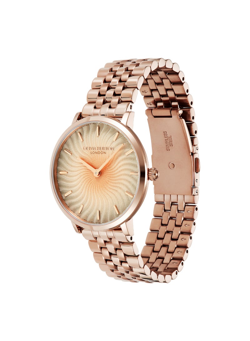 OLIVIA BURTON ROUND ANALOG WOMEN'S LIGHT ROSE GOLD CASE WATCH - 24000139 - Image 2