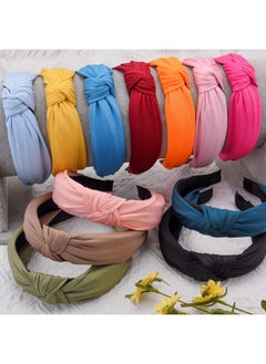 12 Pieces Knotted Headband Wide Turban Headbands Top Knot Headband Cross Knot Headbands For Womem And Girls 12 Colors - pzsku/Z389B62FA0A20CE5762D5Z/45/_/1720085691/8edef570-3c84-4c4a-b955-4a79201d95ea