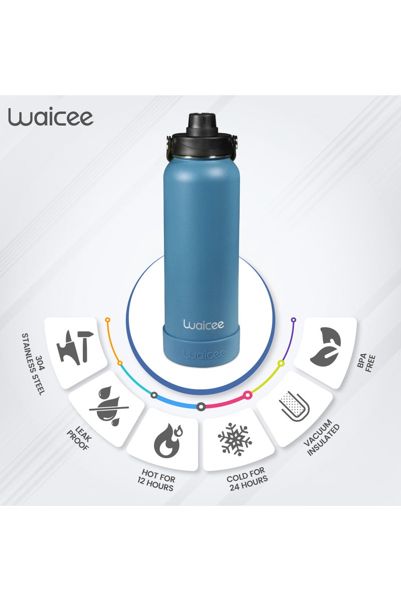Waicee Waterbottle 32oz Charcoal (Blue) 950ml - Image 2