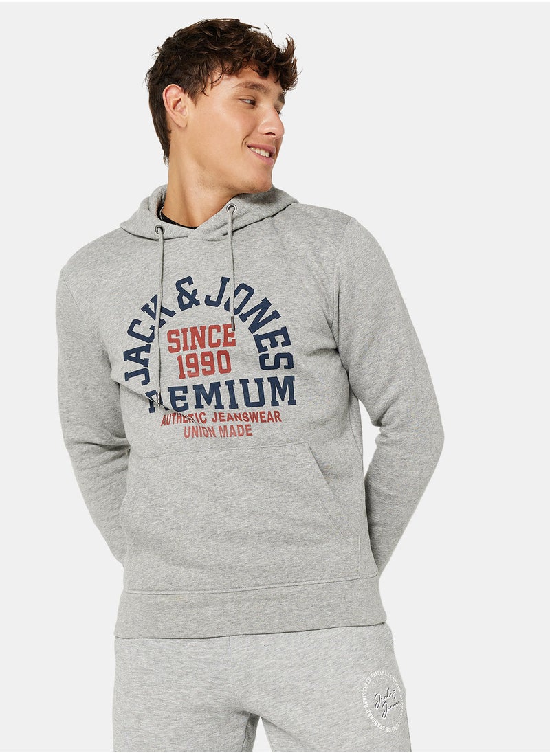 JACK & JONES - Slogan Print Hoodie - Image 1