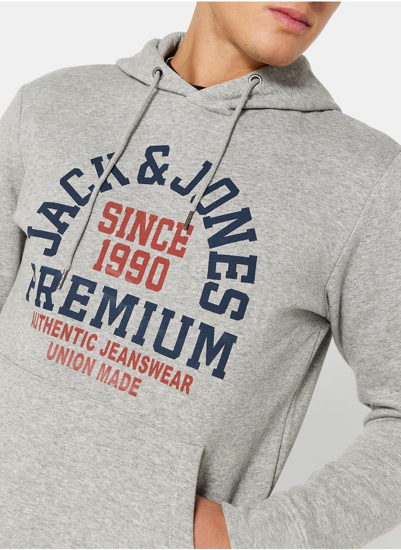 JACK & JONES - Slogan Print Hoodie - Image 1
