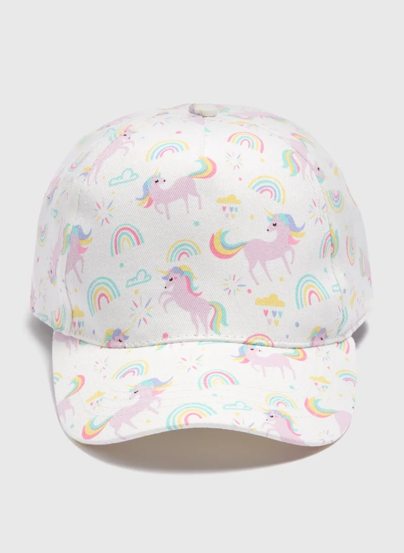 Matalan Girls Multicolour Unicorn Cap