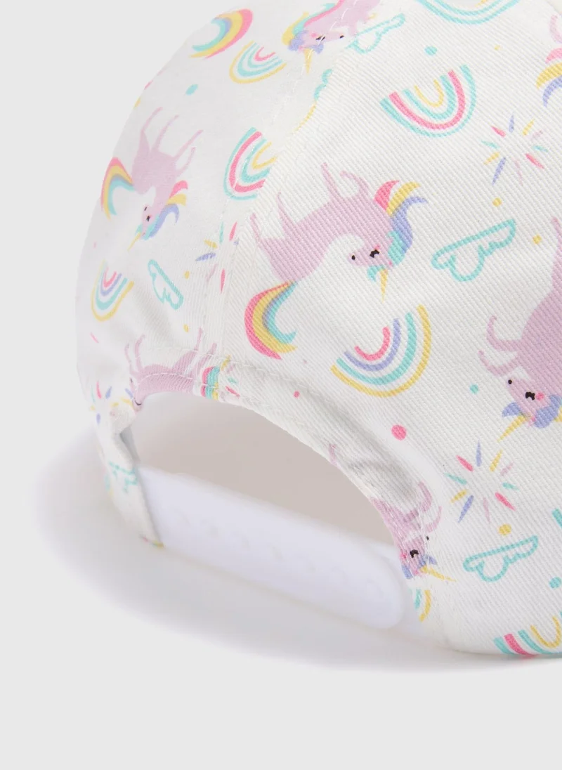 Matalan Girls Multicolour Unicorn Cap