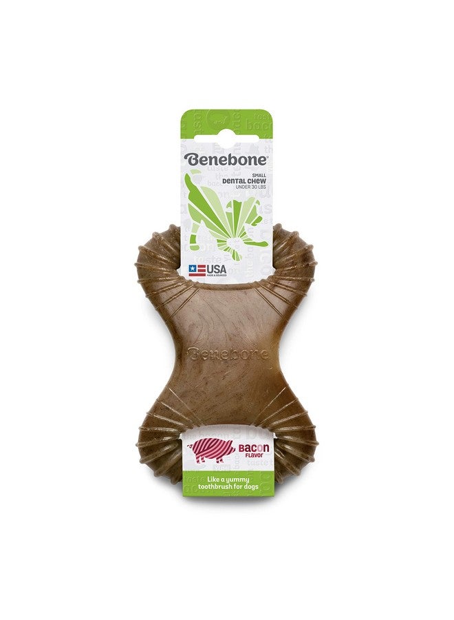 Benebone Dental Durable Dog Chew Toy for Aggressive Chewers, Real Bacon, Made in USA, Small - Image 2