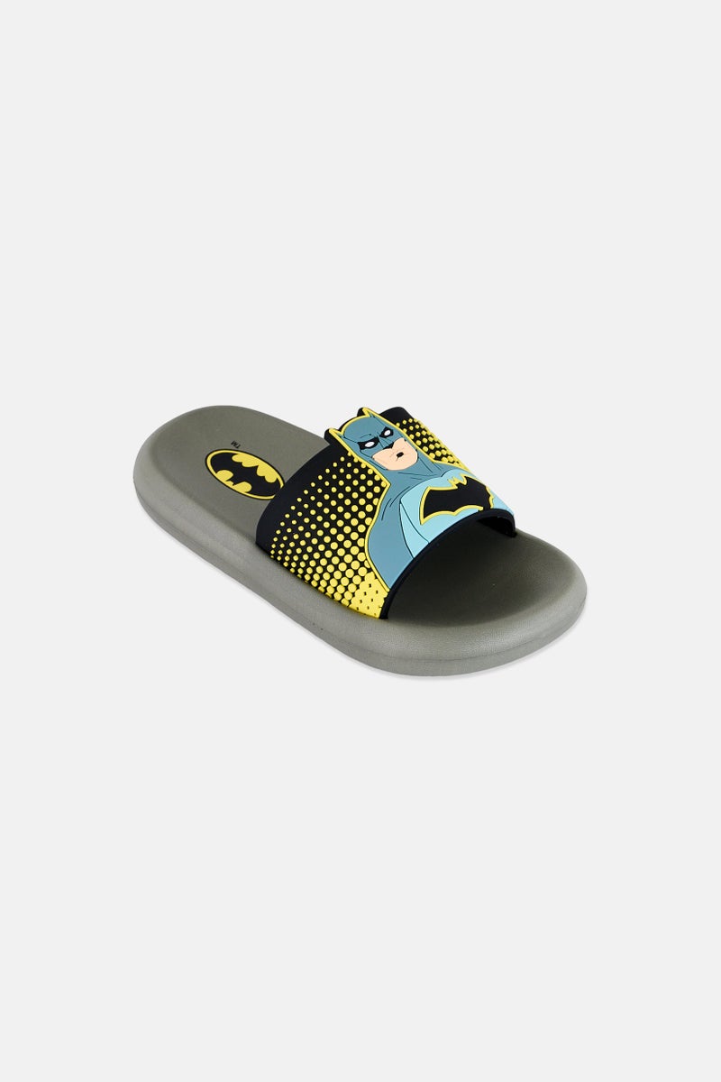 DC Toddlers Boy Batman Slip On Slides, Multicolor - Image 1