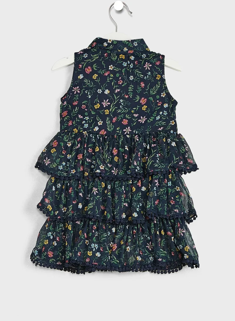 Pinata Ruffle Floral Print Dress