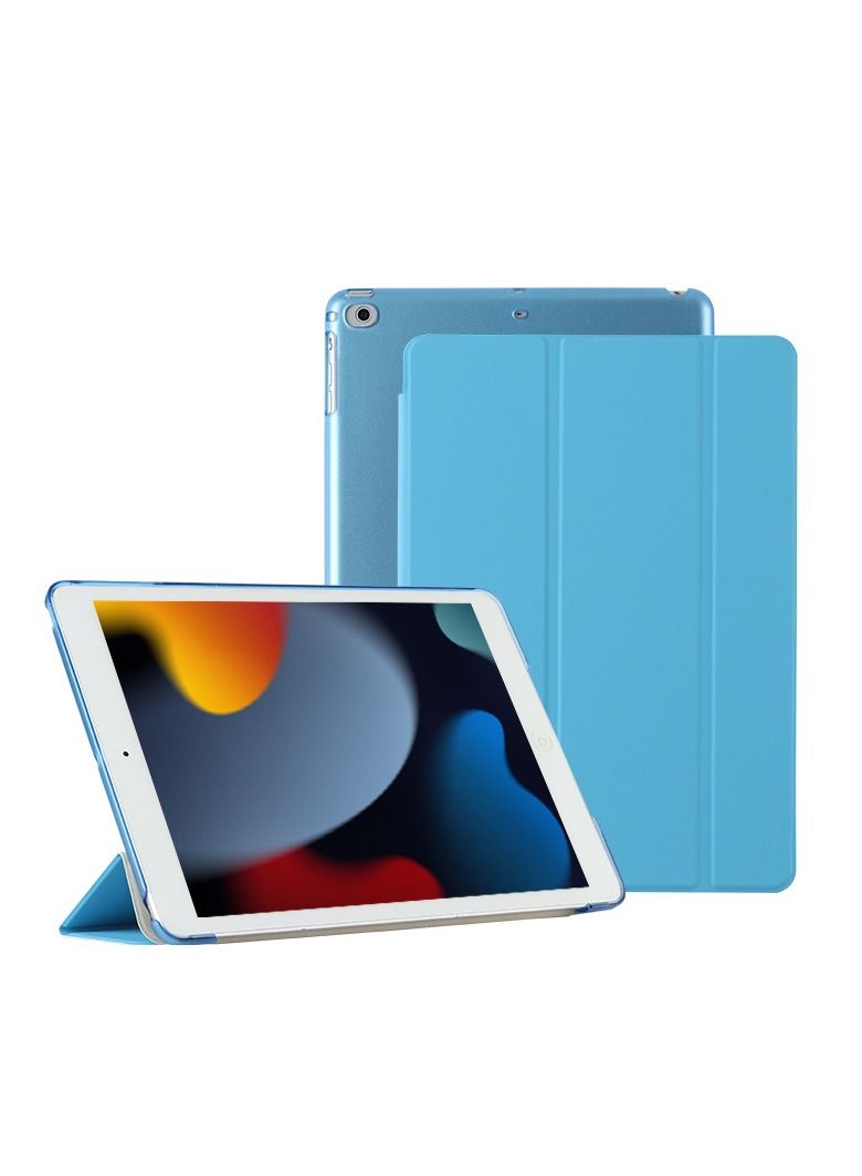 Loquat Protective Tri-Fold Case Cover For iPad Blue