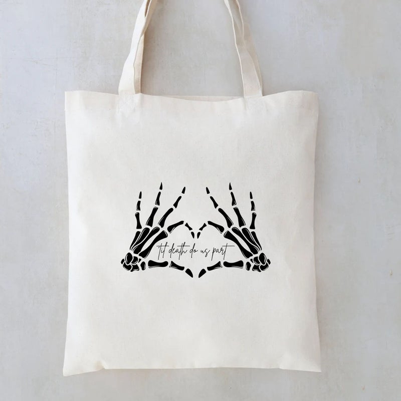 Halloween Til Death Canvas Tote Bag 