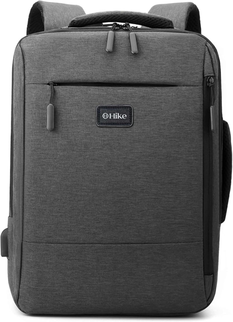 HIKE Unisex Slim Laptop Backpack 16-inch Water Resistant Shoulder Daypack with Built in USB Port for Travel/Business/College/School, HK911 - Image 3
