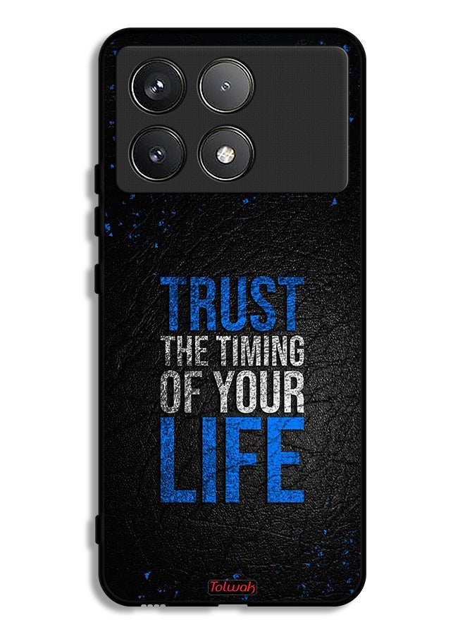 Tolwak Xiaomi Redmi K70 Pro Protective Case Cover Trust The Timing Of Your Life - Image 1
