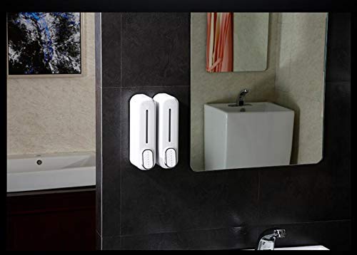 Volo Hand Soap Dispenser Wall Mounted White/Liquid Shampoo Shower Container/ABS Soap Holder for Bathroom/Kitchen (Pack of 1) - Image 5