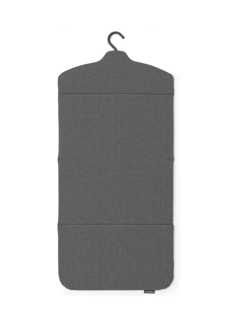 Brabantia - Foldable Steam Board - for High Pressure Clothes Steaming - Solid Heat Resistant Surface - Versatile Hanging Hook - Easier Steaming with Handheld Steamers - 40 x 85 cm - Pepper Black - Image 1