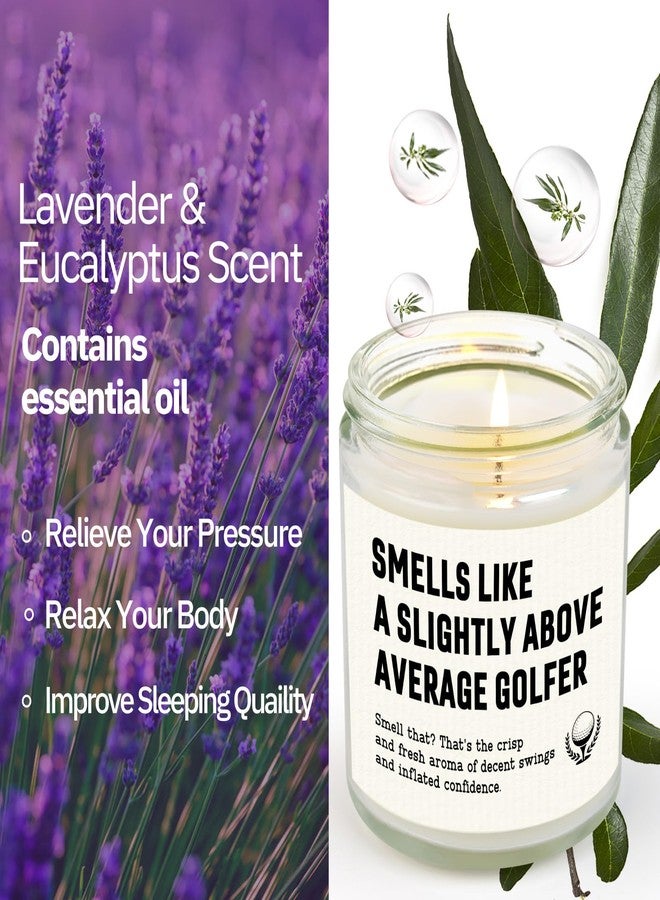 Petalsun Golf Gifts for Men Women, Funny Gifts for Golfer, Golf Themed Candle, Birthday Gift for Above Average Golfer Friend Boyfriend Husband Dad Mom - Lavender(7oz) - Image 4