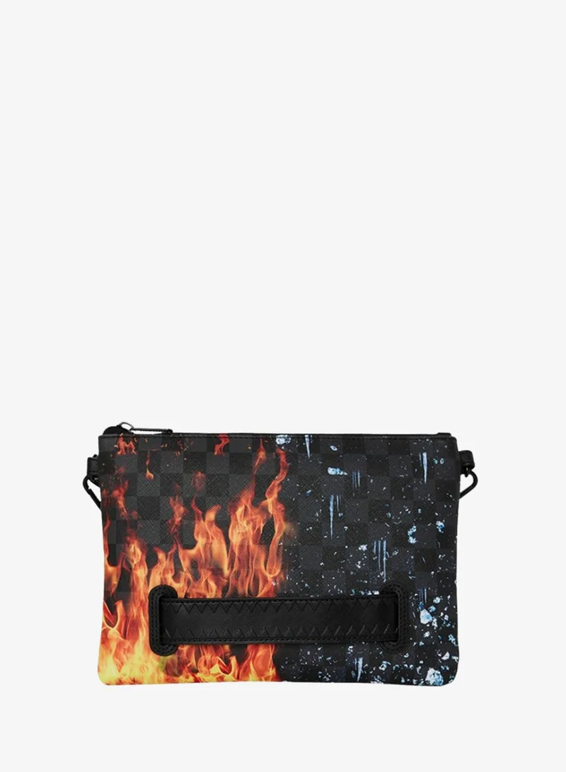 SPRAYGROUND  FIRE & ICE SHARK CROSSOVER CLUTCH  | Best Price UAE