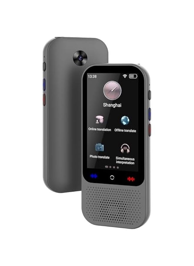 Translator, Portable Language Translator Device with 138 Languages Translating 16 Offline Translation Simultaneous Interpretation Support Voice Video Recording/Photo Translate/ChatGPT Function