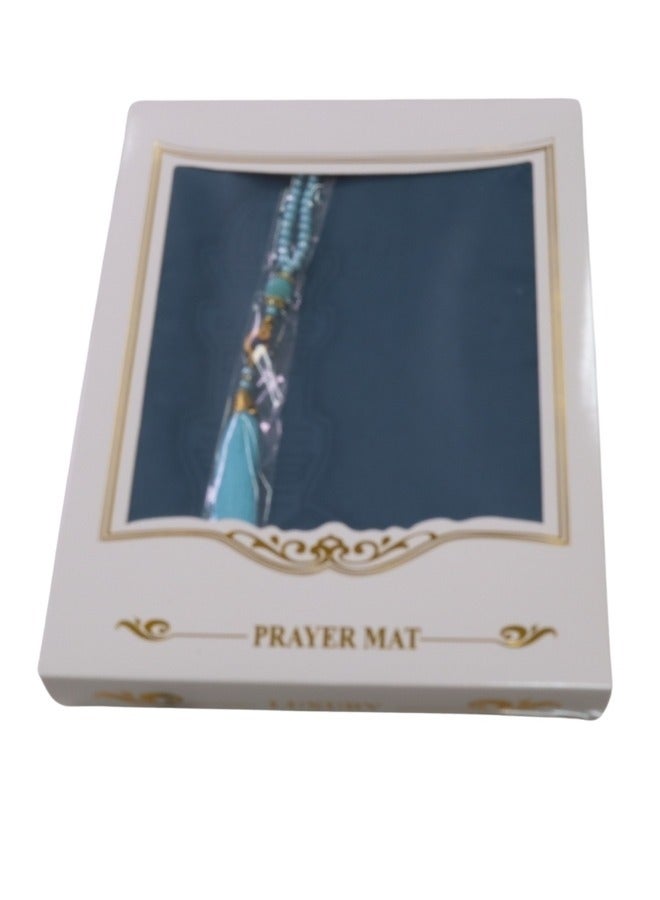 سمارت هوم سجادة صلاه مبطنة بتصميم رسوم إسلامية للأطفال منقوشة مبطنة/شرشف صلاة 100*60 سم - Image 4