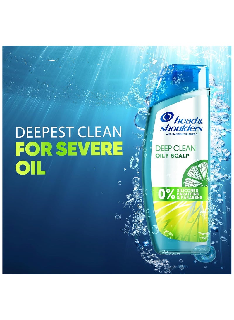 Head & Shoulders - Deep Clean Severe Oily Scalp, Anti-Dandruff Shampoo, 400 ml Pack of 2 - Image 1