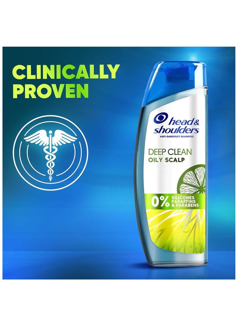 Head & Shoulders - Deep Clean Severe Oily Scalp, Anti-Dandruff Shampoo, 400 ml Pack of 2 - Image 1