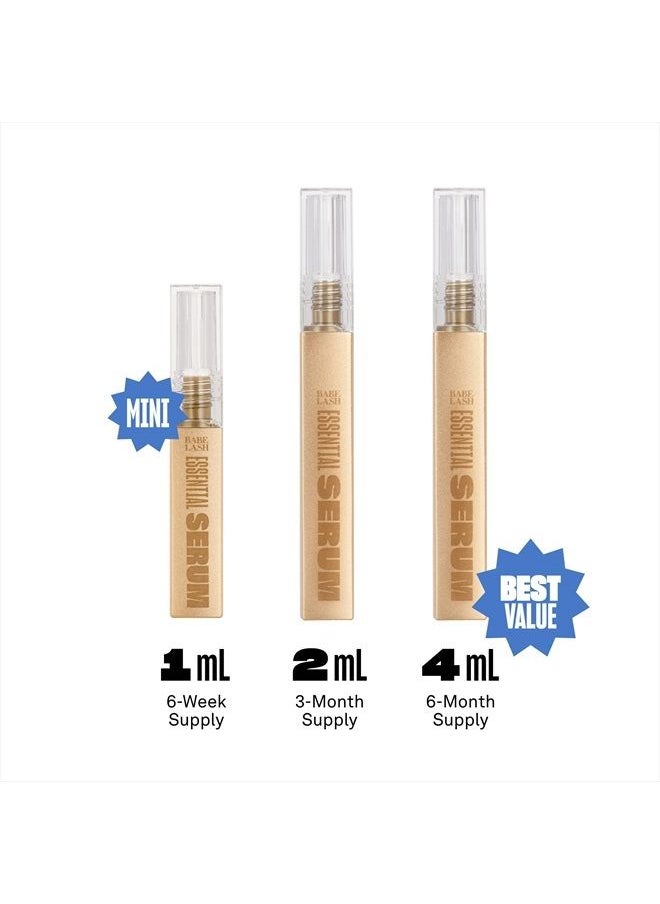 BABE ORIGINAL - Babe Lash Eyelash & Brow Enhancer Serum for Natural, Fuller & Longer Looking Eyelashes - Eyelash Booster Hydrates Lashes for Lash, Brow & Lash Extensions - 4 ML - Image 1