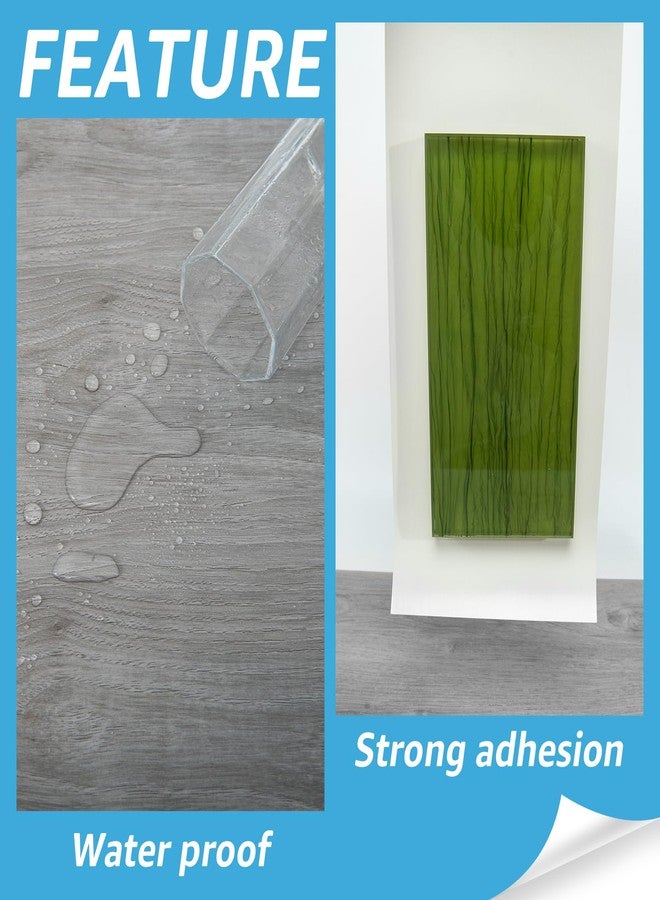 Art3d 15 Sq.ft Peel and Stick Floor Tiles, 10Pcs Luxury Vinyl Plank Flooring Wood Look, Adhesive and Waterproof Tile Sticker for Bedroom, Living Room, Kitchen, Gray - Image 4