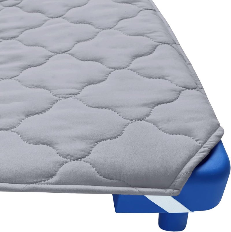 Biloban Cot Sheet for Standard Size DaycarePreSchool Cot Kids Nap Mat Sheet 23 x 51 Childrens Naptime Cot Sheet Breathable Nap Mat for Boys and Girls Grey - Image 4