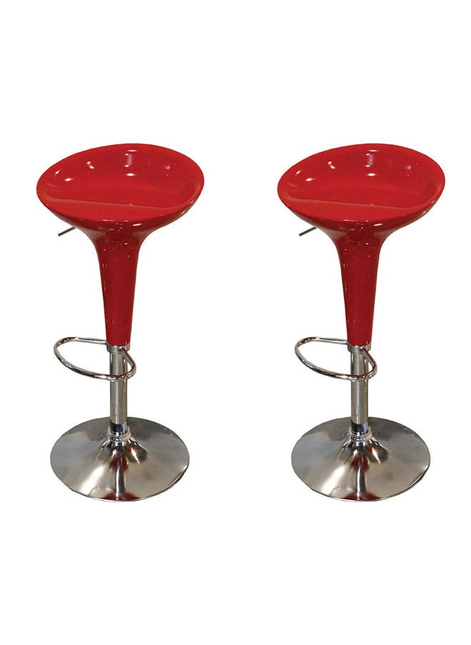 JILPHAR FURNITURE Adjustable Bar Stool Red  - Image 2