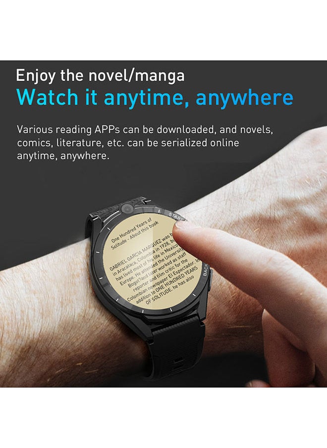 LEM16 Smart Sports Watch 1.6'' 400*400px Full-touch Screen 4G Full Netcom Dual Chip Android 11 OS 6G+128G Memory 2MP+8MP Dual Camera Strong Endurance Fitness Health Monitor   APP Store