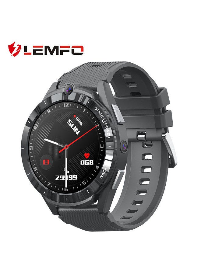 LEM16 Smart Sports Watch 1.6'' 400*400px Full-touch Screen 4G Full Netcom Dual Chip Android 11 OS 6G+128G Memory 2MP+8MP Dual Camera Strong Endurance Fitness Health Monitor   APP Store