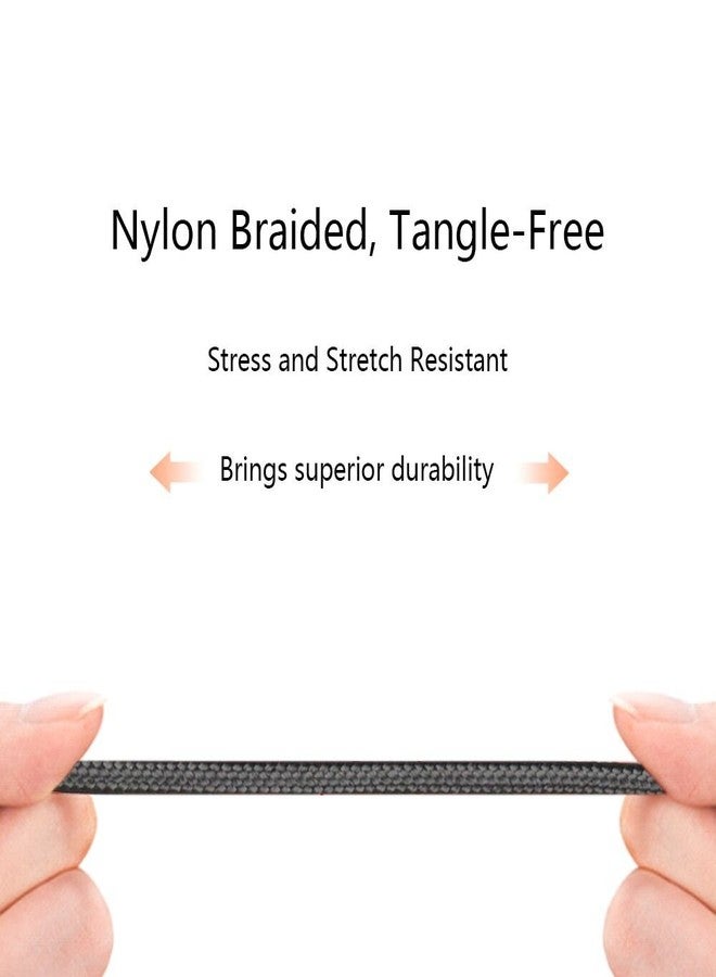 COSOOS 4 Short USB Cables (9in/23cm) Nylon Braided Fast Charging Syncing Power Cords Compatible for iPhone 14 Pro Max,14 Plus,14,13,12,11,XS,XR,X,8,iPad Air,cMini,Airpods, Pencil,Charging Station - Image 5