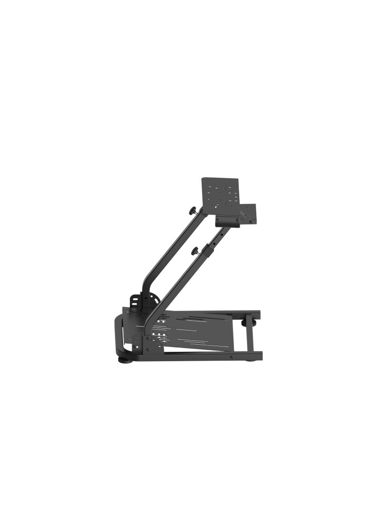 BlueFire 6008 Foldable Racing Simulator Cockpit Stand Heavy Duty Steel Frame Adjustable Steering Wheel Pedal Gear Shifter Mount Universal Compatibility Ergonomic Space Saving Design Pro Sim Racing Cockpit for PC PS5 Xbox Logitech Fanatec Thrustmaster Moza G29 G920 T300RS CSL DD Gaming Setup with Ultimate Comfort 55cm Wide Backrest 4D Armrests 120x60cm Desk Surface - Image 5