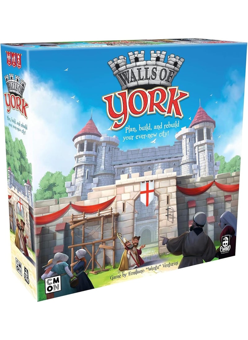Asmodee Walls of York Board Game  Strategy Game for Teens and Adults  Adventure Board Game  Fun Family Board Game  Ages 14  24 Players  Average Playtime 30 Minutes  Made by Cranio Creations  - Image 1