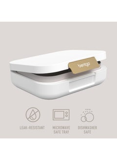 Bentgo Modern - Versatile 4 - Compartment Bento - Style Lunch Box, Leak - Resistant, Ideal For On - The - Go - Balanced Eating - Bpa Free, Matte Finish And Ergonomic Design - White  - Image 4