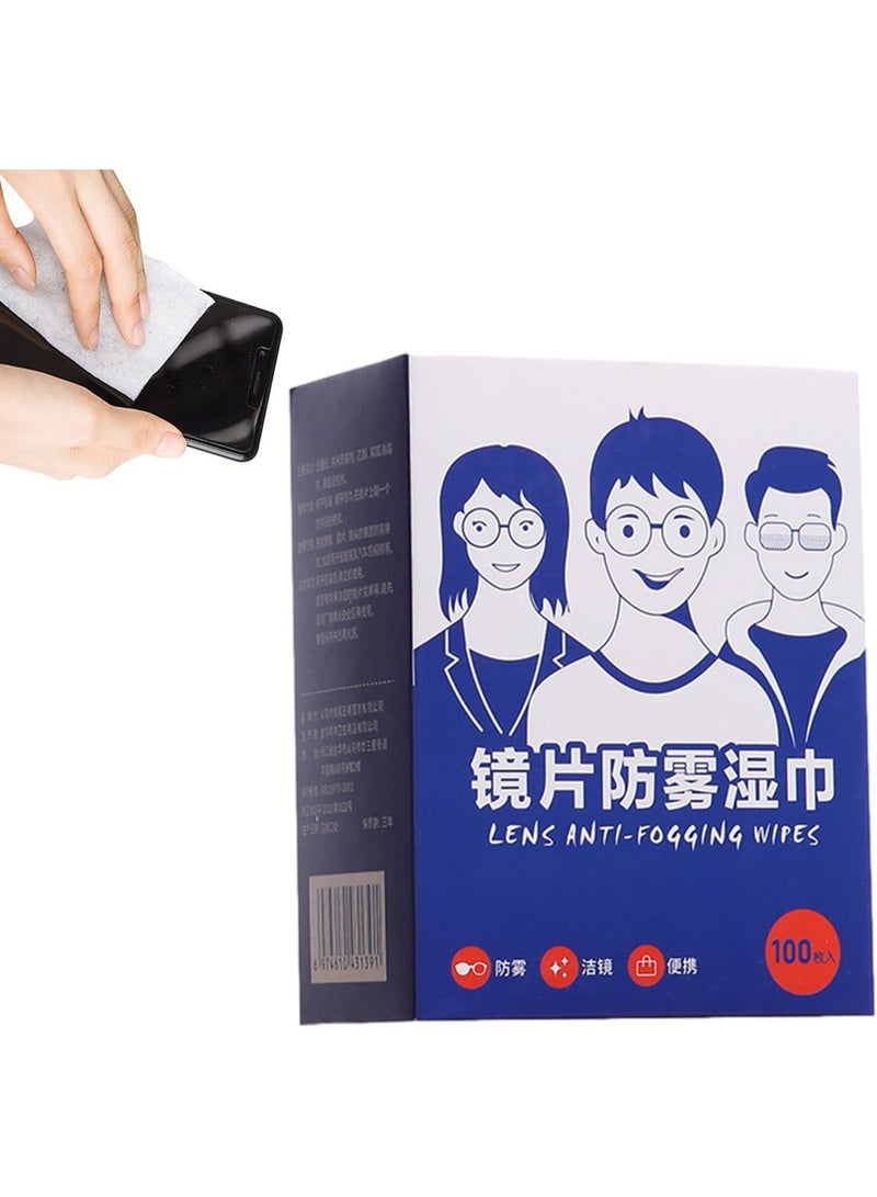 مناديل تنظيف العدسات المضادة للضباب، مبللة مسبقًا ومغلفة بشكل فردي،  المضادة للضباب مع قطعة قماش من الألياف الدقيقة لتنظيف النظارات وعدسات الكاميرا-176 - Image 5