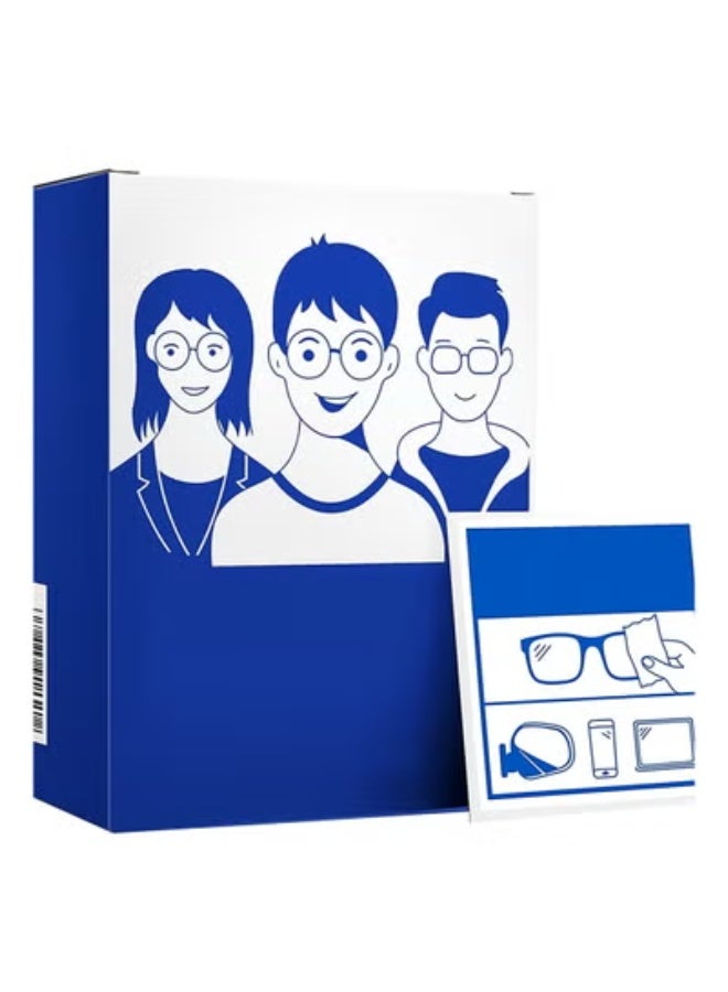 مناديل تنظيف العدسات المضادة للضباب، مبللة مسبقًا ومغلفة بشكل فردي،  المضادة للضباب مع قطعة قماش من الألياف الدقيقة لتنظيف النظارات وعدسات الكاميرا-176 - Image 2