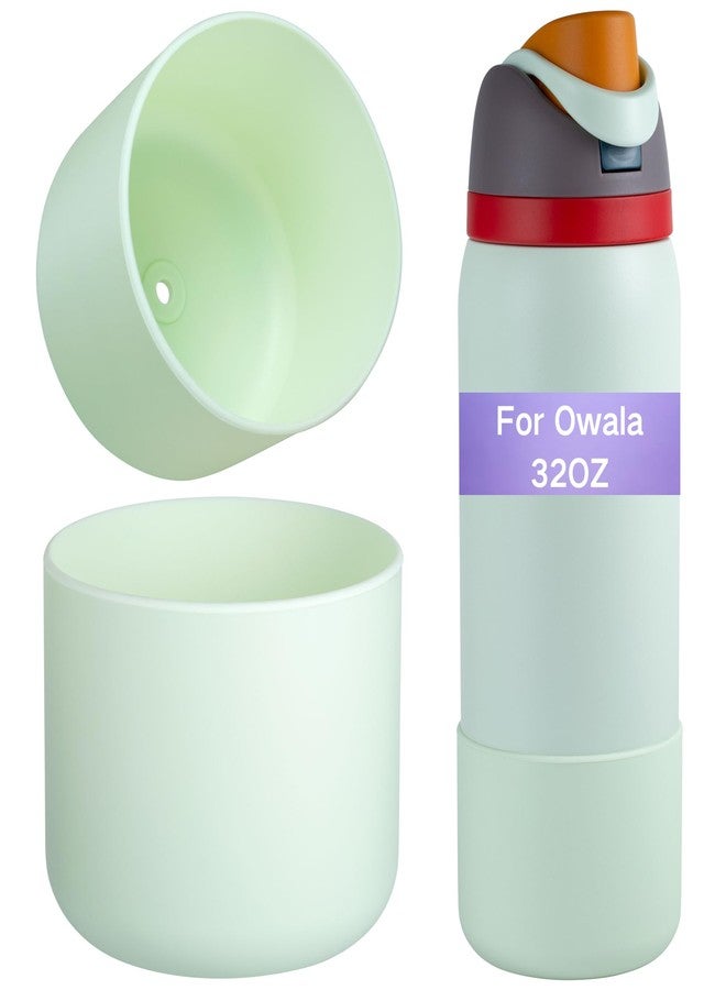 Onlymory Silicone Boot for Owala 32 OZ Water Bottle, Boots for Owala 32OZ Bottle, Protective Sleeve Accessories, Anti-Slip Bottom Protector Bumper (Mint Green, 32 OZ) - Image 1