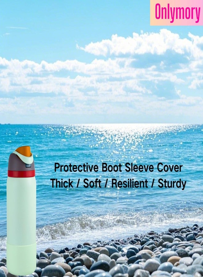 Onlymory Silicone Boot for Owala 32 OZ Water Bottle, Boots for Owala 32OZ Bottle, Protective Sleeve Accessories, Anti-Slip Bottom Protector Bumper (Mint Green, 32 OZ) - Image 2
