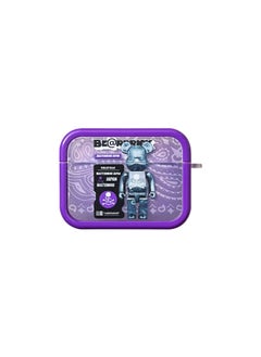 Applicable To AirPods Pro2 Earphone Cover Two-in-one Cartoon Soft Case For Apple1/2/3 Generation Wireless Bluetooth Cross-border-Color:Two-in-one Soft Shell-purple Bottom Label Bear-Model:AirPods 1/2 Generation (protective Cover)