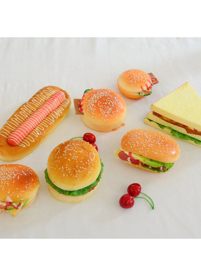 Restaurant Cabinet Baking Props Decoration Pu Hamburger Refrigerator Sticker Hot Dog Bread Sandwich Simulation Bread Model-Dimensions:Peanut Scrap Egg Burger - pzsku/Z389C9783652B18E876A1Z/45/_/1741676348/d76c898f-86f5-487a-a0ee-47ef46035646