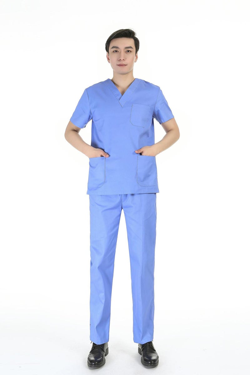 Women'S Two-Piece Scrub Suit For Hospital Nurses, Doctors, Short-Sleeve Beauty Salon Workwear, Surgical Gown, Sweat-Absorbent - Image 5