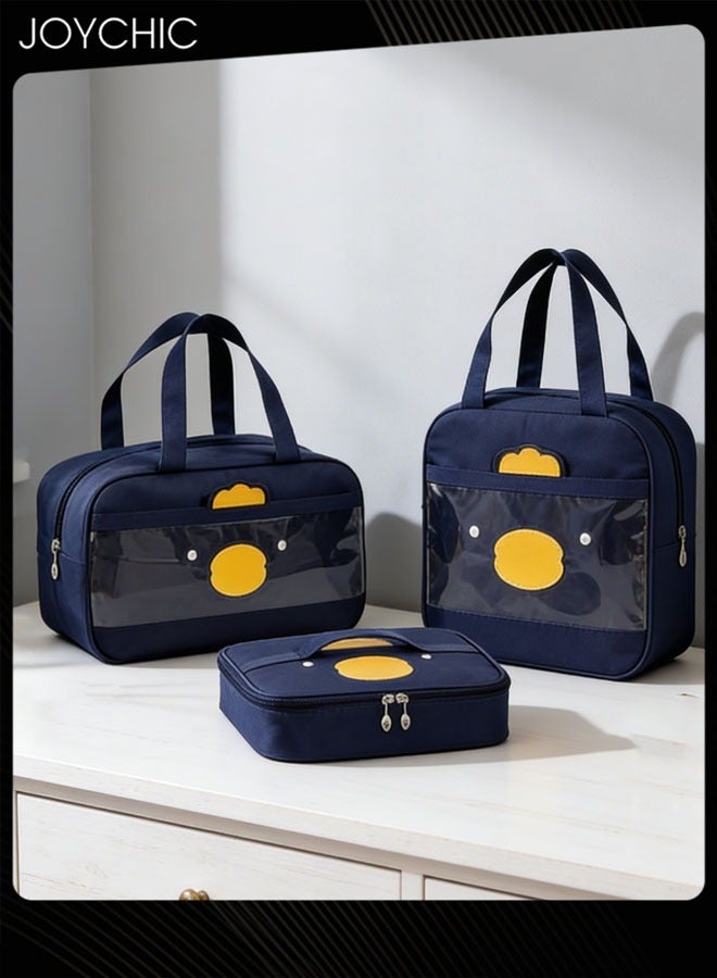 Joychic 3-Piece Oxford Multifunction Food Insulation Bag Warm and Fresh Keeping Reusable Lunch Bag for School Office Outdoor Picnic - Image 1