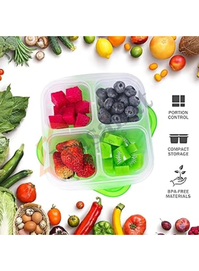 HASANAT ESSENTIALS حاويات تخزين مربعة صغيرة من هاسانات إيسينشالز - Image 4