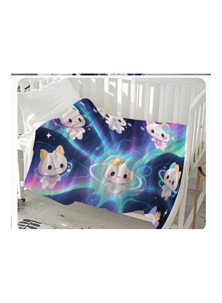 عام بطانية رقيقة من الفانيلا (دافئة ومريحة، ومناسبة للنوم واستخدام الألعاب وإزالة الغبار ومقاومة للرمل) 150 سم * 200 سم - 213 - Image 1