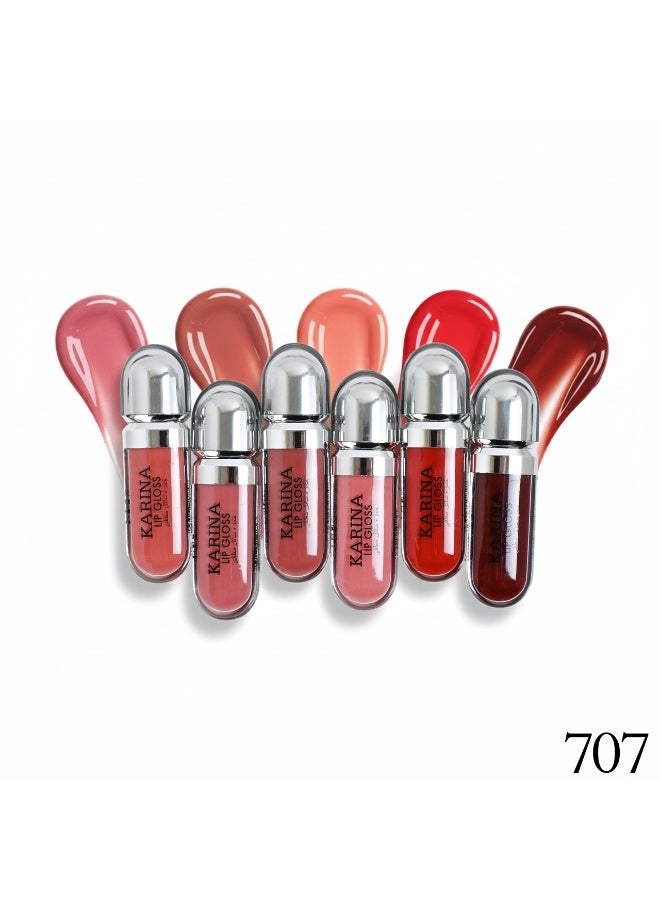 Karina Long-lasting lip gloss set – 6 glossy shades for a captivating look