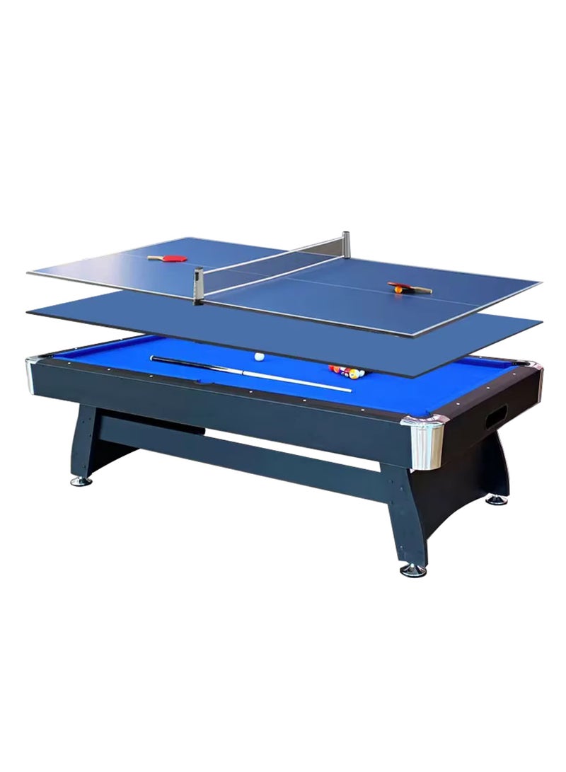 Generic 7ft 3 IN 1 Billiard Pool Tables with Full Accessory Multi-function Home Use Ping Pong Dining Table Convertible 3in1 Portability Pool Table  - Image 1