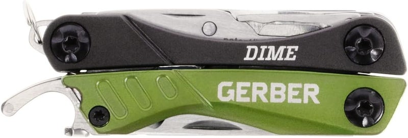 Gerber Gear Dime 12-in-1 Mini EDC Multitool - Needle Nose Pliers, Pocket Knife, Keychain, Bottle Opener - EDC Gear and Equipment - Green - Image 4