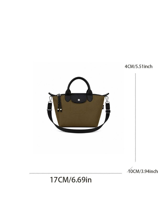 Longchamp Energy Series Mini Tote Bag - Khaki Olive Green, Waterproof Fabric - Image 2