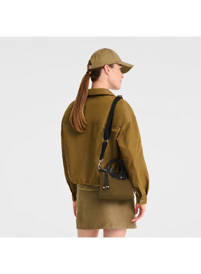 Longchamp Energy Series Mini Tote Bag - Khaki Olive Green, Waterproof Fabric - Image 3