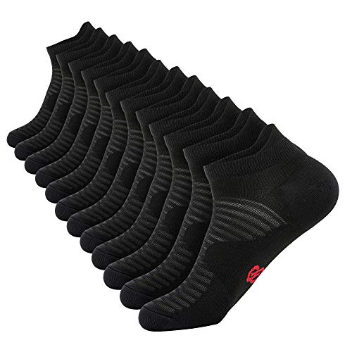 PAPLUS Compression Running Socks for Men and Women (6 Pairs), Ankle Socks with Arch Support, Athletic Low Cut socks for Cycling, Golf - Image 2