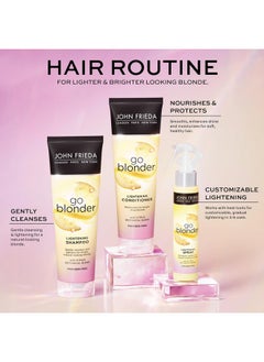 John Frieda Go Blonger Lightening Spray Paraben Free Phthalate Free Ammonia Free Cruelty Free Blonde Tone Enhancer 3.5 Fl Oz Bottle (2 Pack)  - Image 5