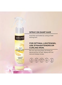 John Frieda Go Blonger Lightening Spray Paraben Free Phthalate Free Ammonia Free Cruelty Free Blonde Tone Enhancer 3.5 Fl Oz Bottle (2 Pack)  - Image 3